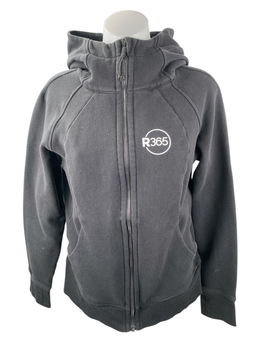 Lululemon R365 Women's Black Hoodie Hooded Full Zip Athletic Sweatshirt Top 10